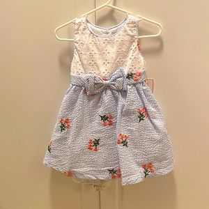 Brand new Rare Edition sleeveless eyelet dress